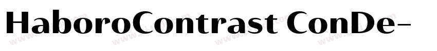 HaboroContrast ConDe字体转换